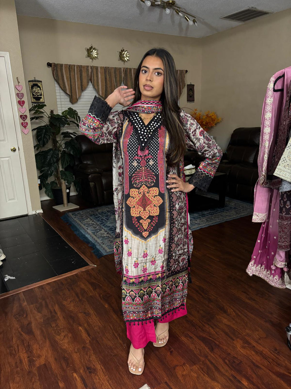 Multicolor Ethnic Digital Print Suit